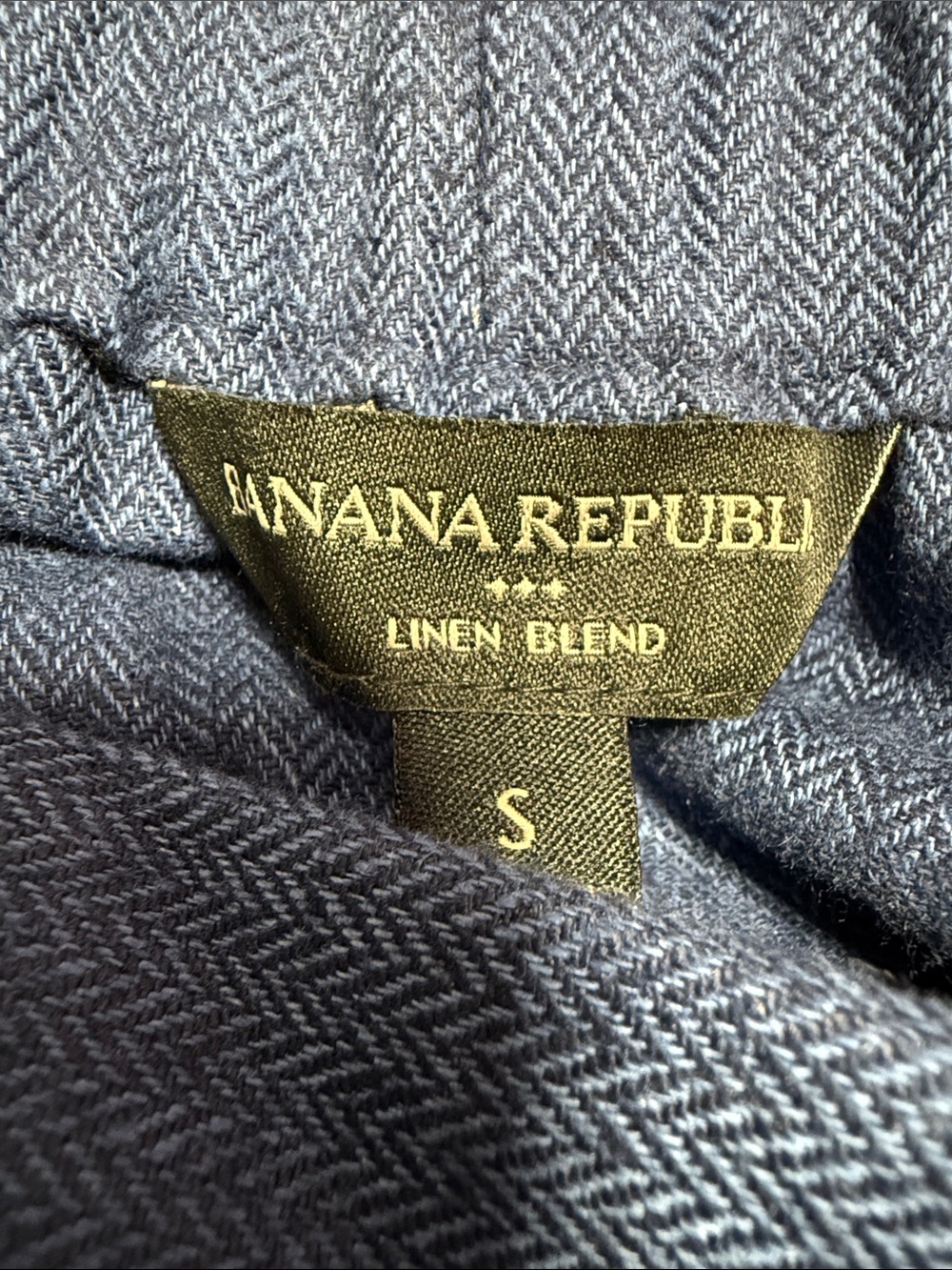 Banana Republic Slate Blue Linen-Blend Tailored Shorts - Picture 3 of 4